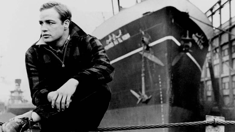 Actor Marlon Brando on the waterfront